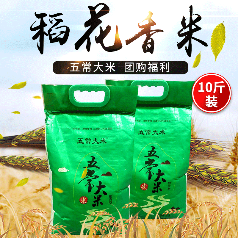醇香型五常大米5kg 稻花香米腹白米10斤非真空礼品袋随手礼-阿里巴巴