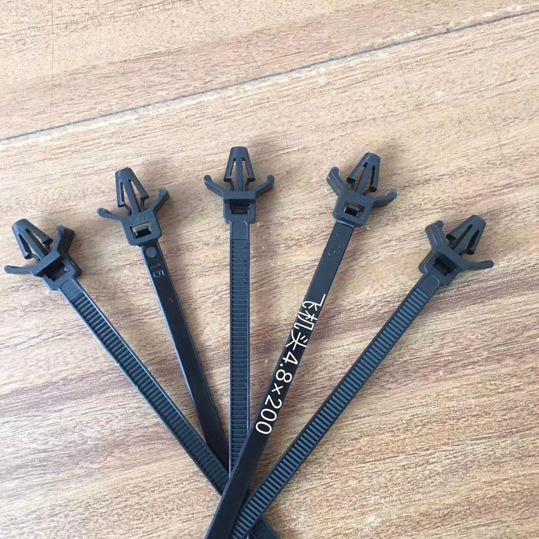 飞机头尼龙扎带5*200 插销式尼龙扎带4.