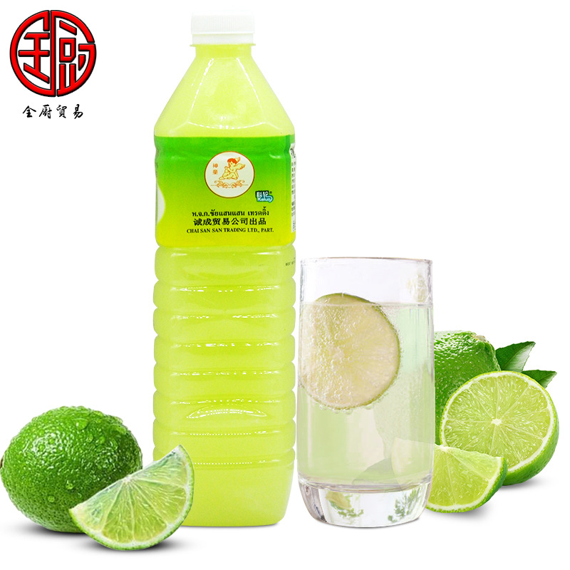 神童牌 酸柑水1l*12瓶/箱泰国进口柠檬调味汁泰餐原料调制鸡尾酒