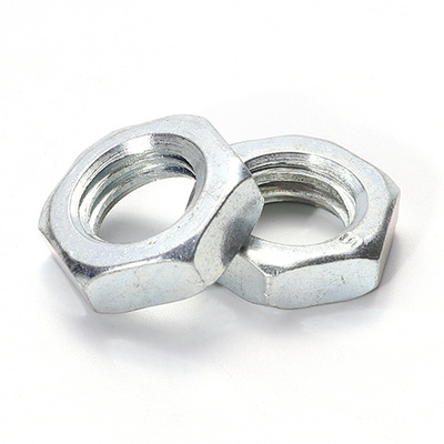 镀锌8级薄螺母高强度镀锌外六角螺母gb6172焊接螺丝螺帽配件
