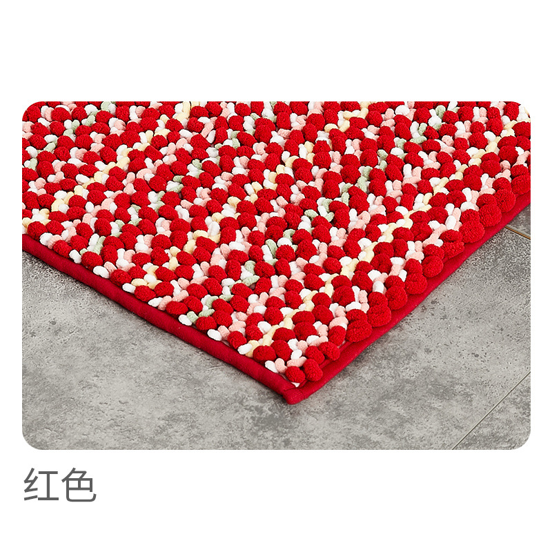 Cross-Border New High Quality Silken Luxury Chenille Floor Mat Home Living Room Bedroom Bedside Absorbent Non-Slip Carpet