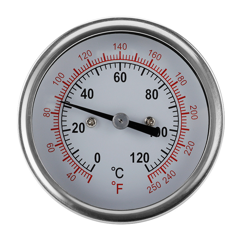 0 - 120℃不锈钢模拟温度计测量烤箱烤烧烤烤炉耐温工业用温度计