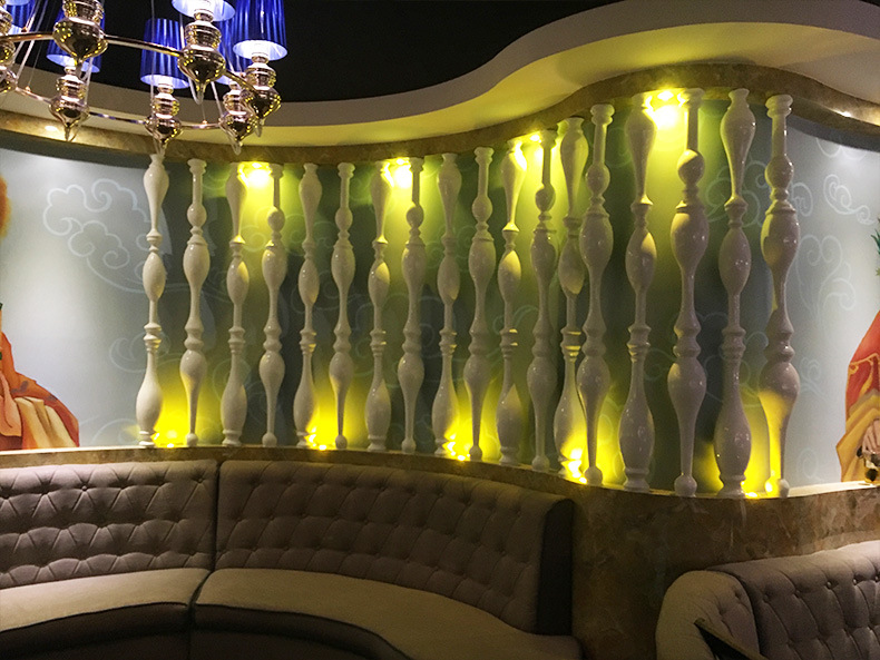 主题酒吧ktv演艺厅氛围设计多媒体安装玻璃钢装饰柱雕塑彩绘制作