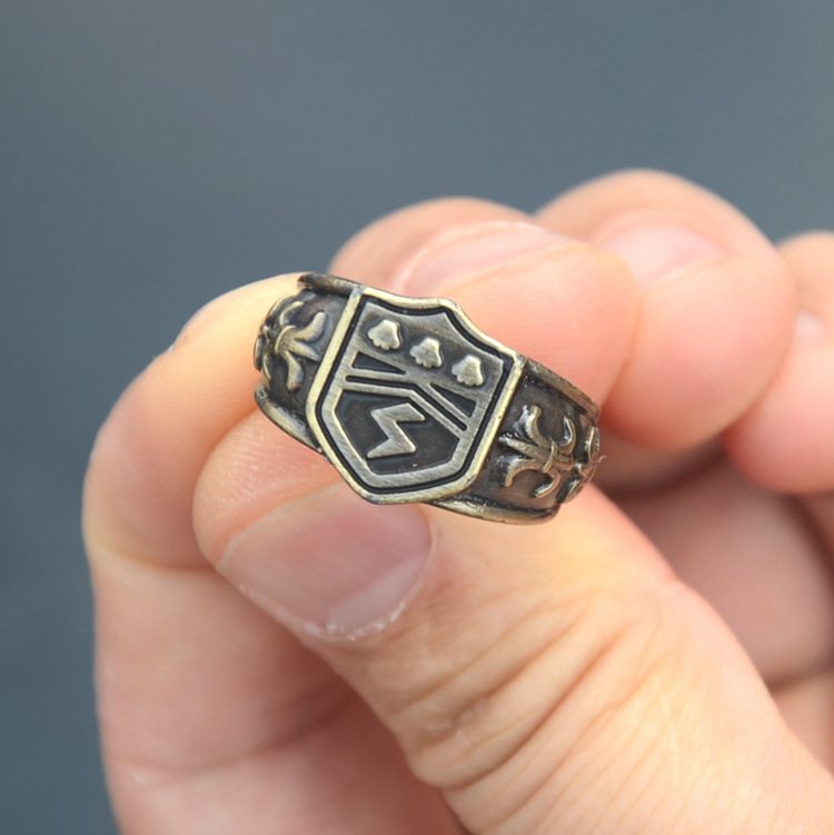 动漫周边家庭教师戒指大空彭格列家教指环二次元创意饰品铜色b款