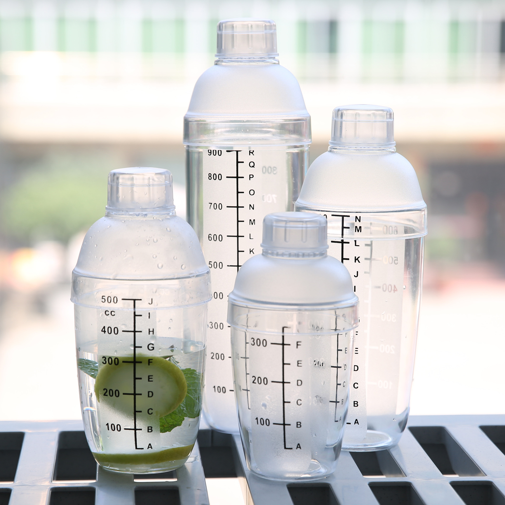 雪克杯带丝印刻度调酒器雪克壶摇酒器奶茶摇摇杯