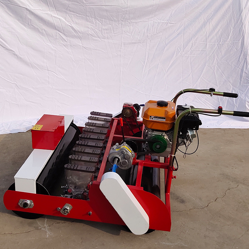 自走式韭菜播种机10行多行大葱香菜精播机山东韩式手推蔬菜点播机