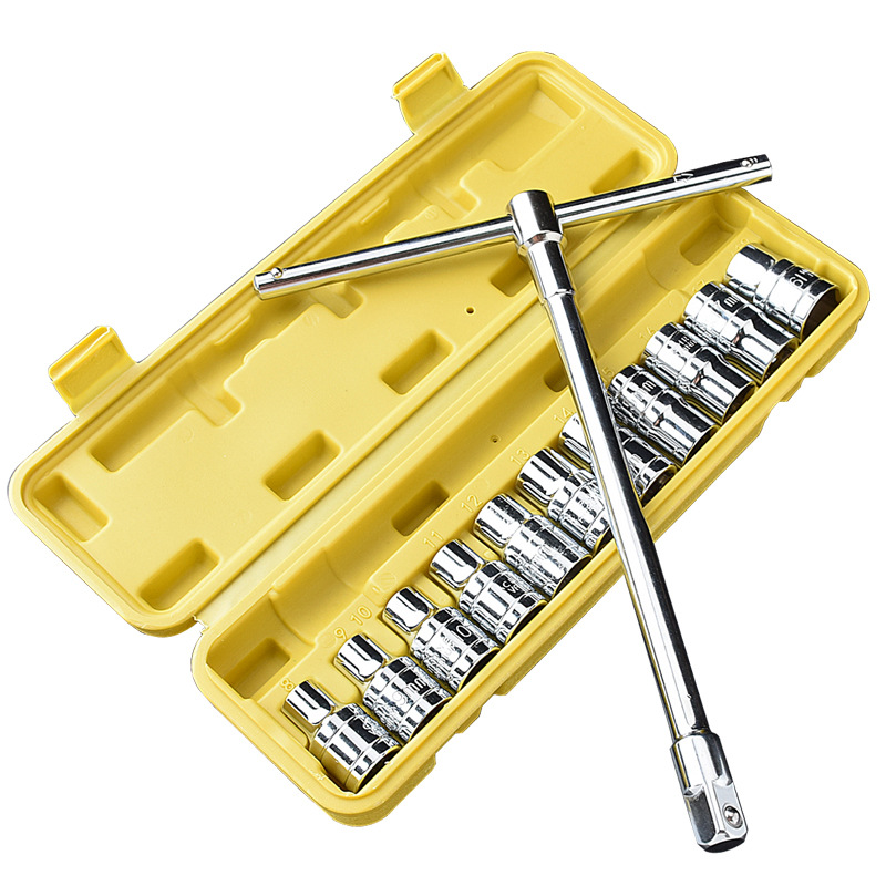 多功能字套筒套管扳手套装 家用外六角车用换轮胎汽修工具批发