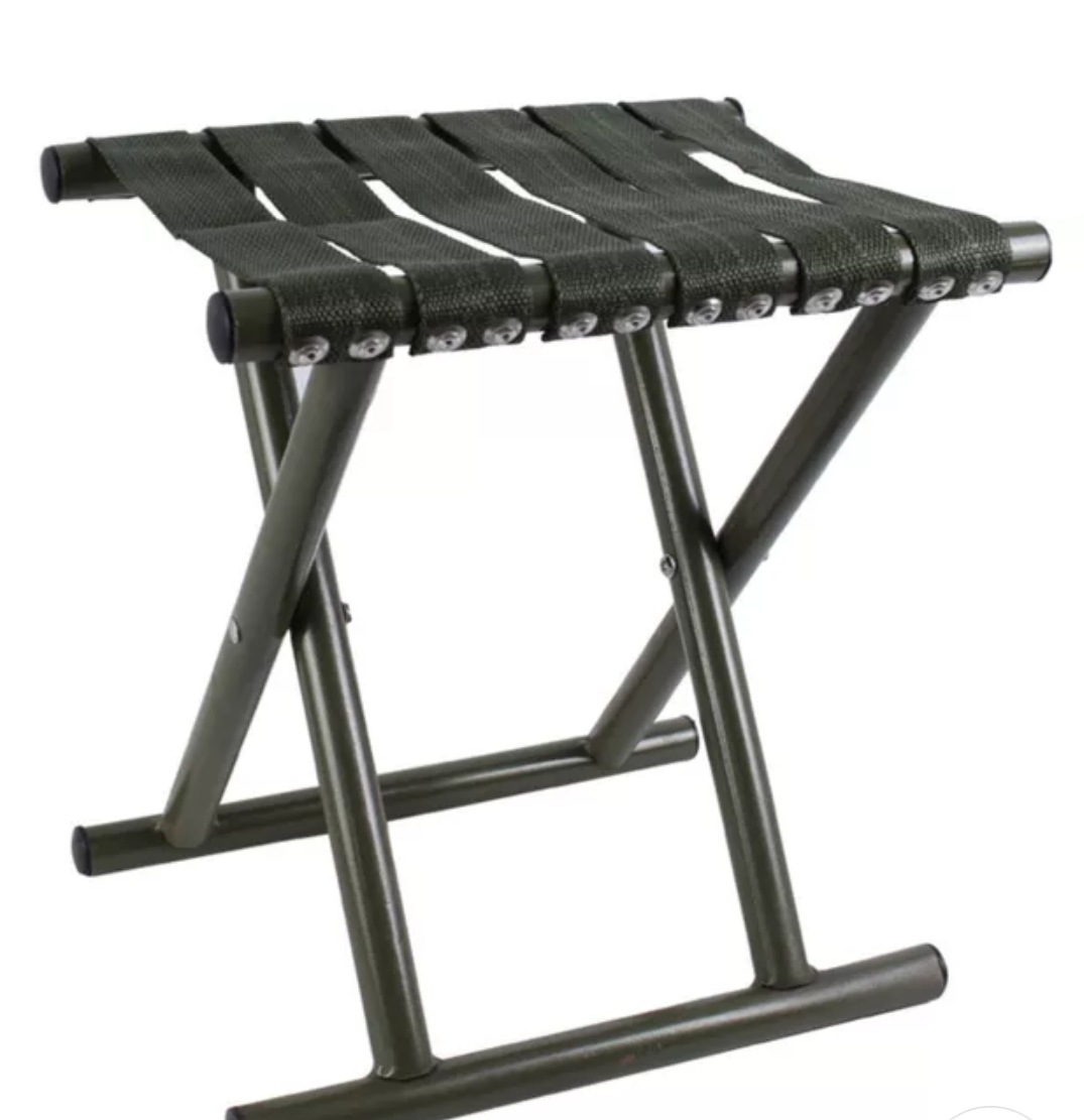 渔人钓具 粗圆管焊接钓鱼凳 电镀无靠背马扎凳 规格30*25*32