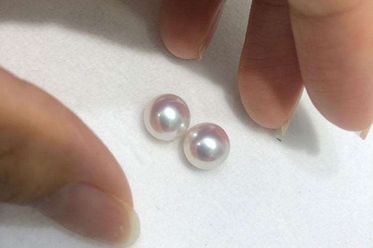 淡水珍珠裸珠ak6-8mm强光媲美日本akoya海珠 圆润无瑕 散珠颗粒