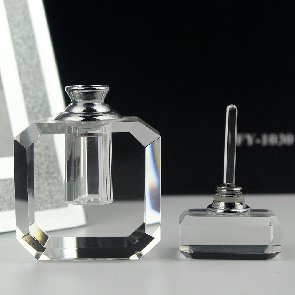 5毫升水晶香水分装空瓶子精油瓶香水瓶玻璃棒闻香瓶6ml可定制logo