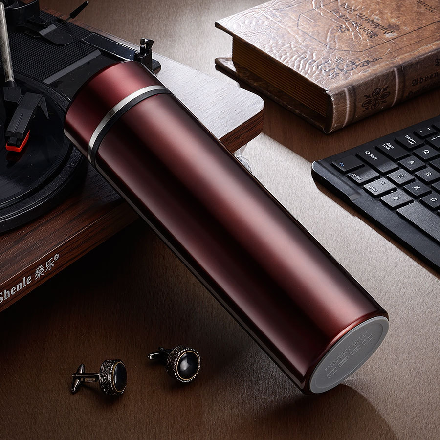 susui素水商务保温杯男女茶杯316不锈钢杯子简约便携学生水杯