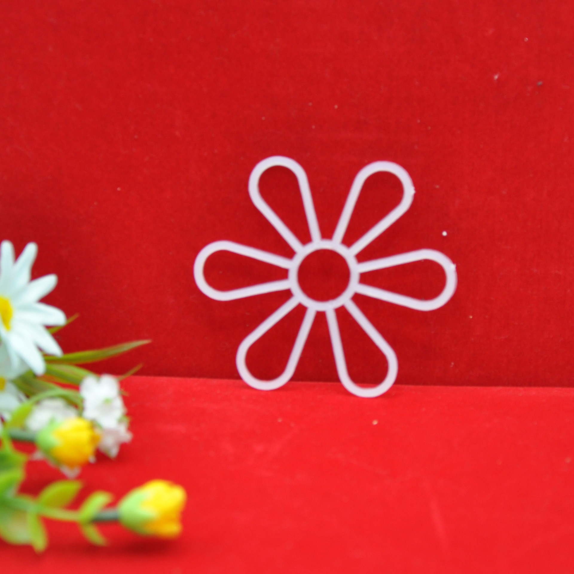 钩包塑料dly立体秀网格板异型网片六角花瓣批发六角花大中小号