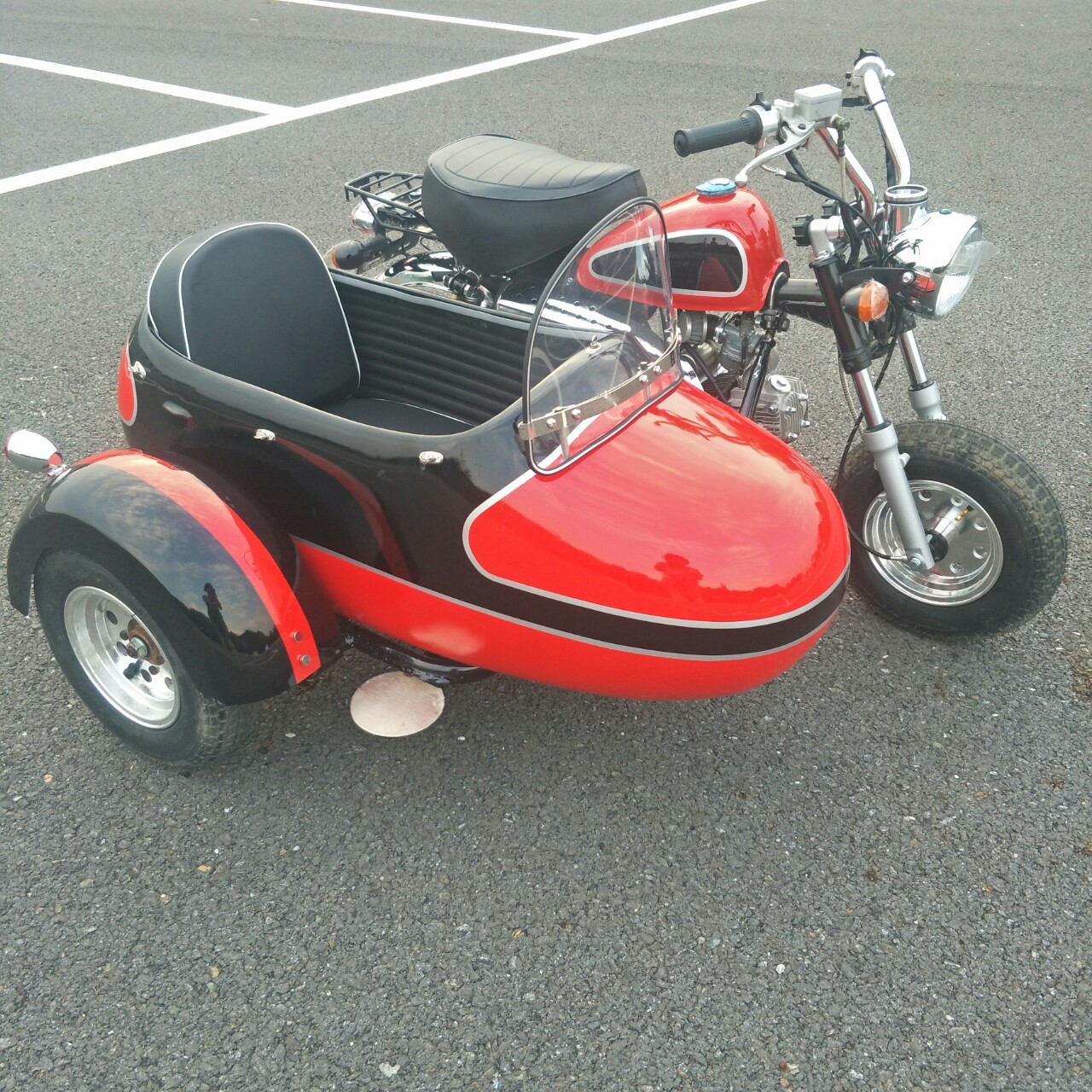 猴子款越野摩托车改装边三轮赛车娱乐成人玩具休闲车