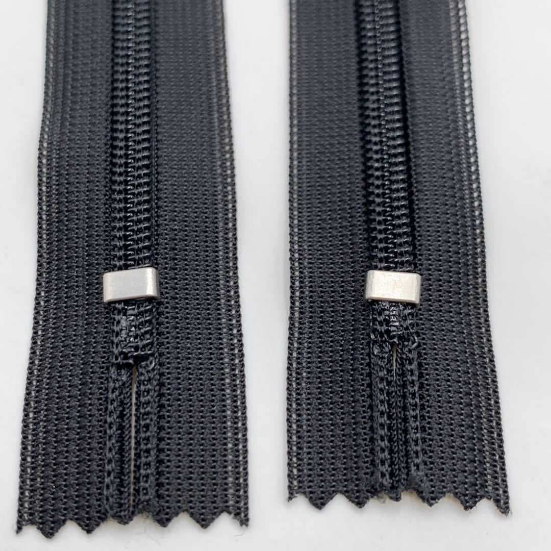 ykk拉链 2号蕾丝网格边闭口金属拉链 jk服百褶裙隐形拉链