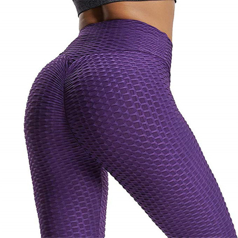 European and American Yoga Pants High Elastic Jacquard Yoga Pants High Waist Package Hip Sports Bra Yoga Suit Yoga Clothes for Women