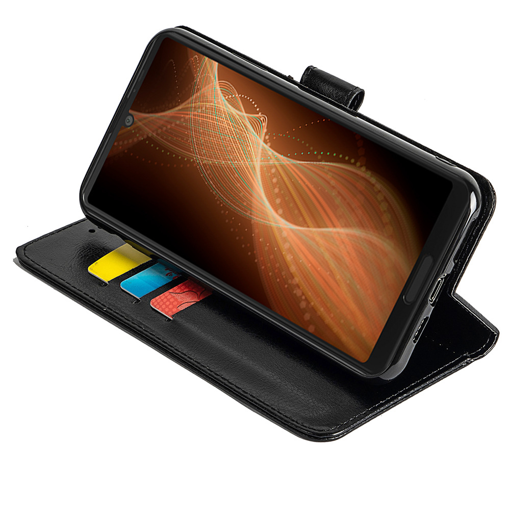 适用夏普aquossense44g/sense5g/sense4lite疯马纹手机皮套商务款