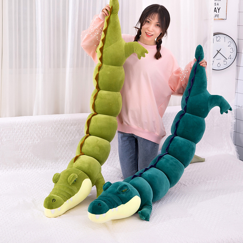 New Crocodile Pillow Factory Direct Plush Toy Bed Docoration Doll Soft Crocodile Plush Toy Doll