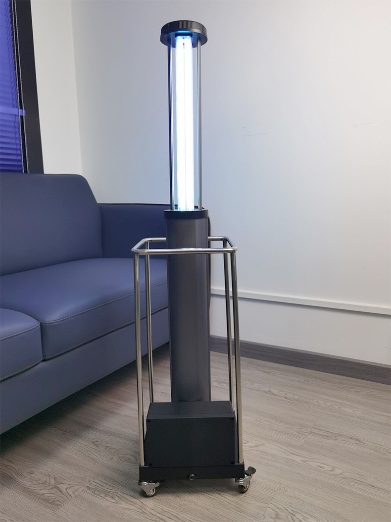 紫外线消毒车充电锂电池杀菌灯车人体感应移动式学校臭氧消毒灯车