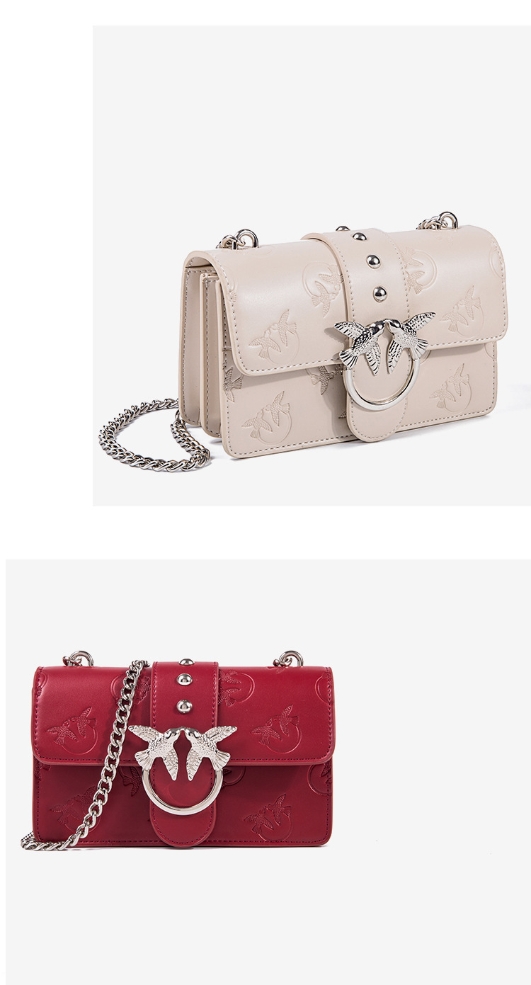 双飞燕酒神小方包2020新款链条包单肩斜挎包时尚百搭女包一件代发