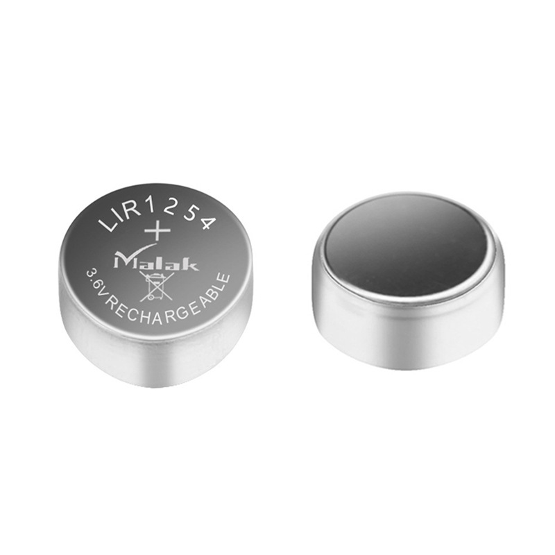 供应tws无线蓝牙耳机降噪电池 3.6v锂离子可充电lir1254纽扣电池