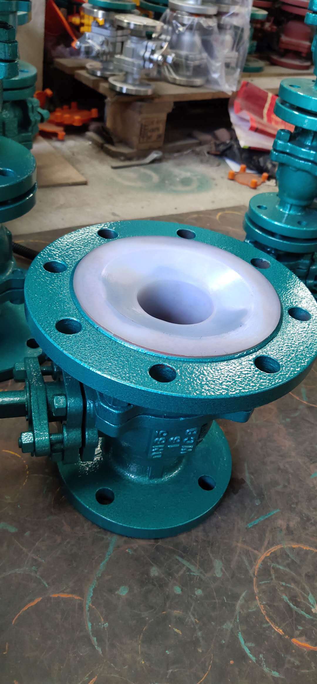 衬氟放料球阀衬氟釜底阀耐酸碱釜底放料阀fq41f4610c衬氟放料阀