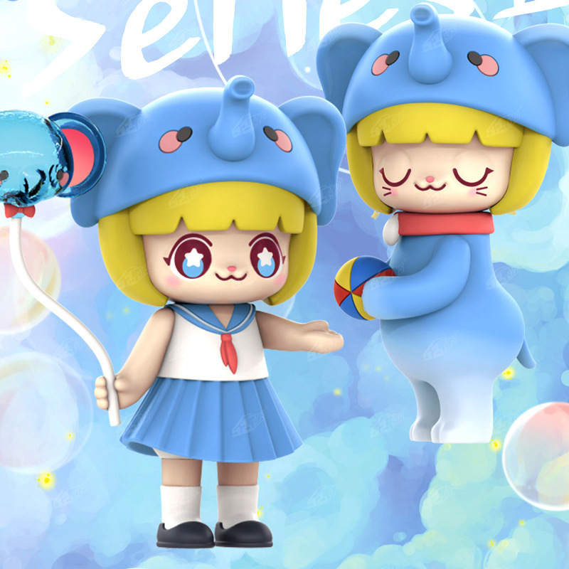 正版kimmy&miki动物系列2盲盒第二弹 可爱少女心摆件2代潮玩手办