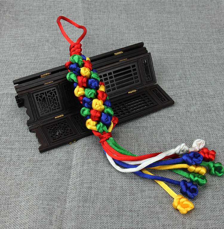 纯手工编织车挂饰品保平安金刚结挂件西藏藏传佛教用品吉祥结