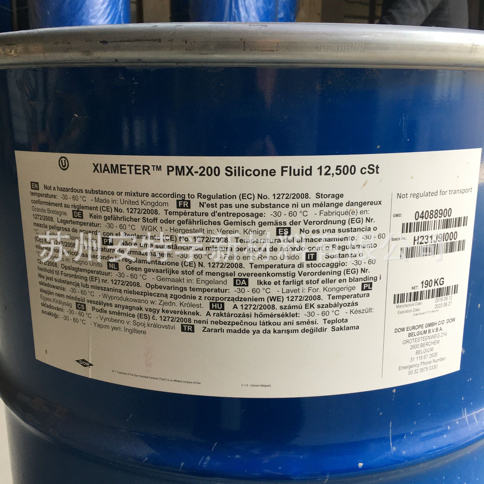 陶氏原道康宁二甲基硅油pmx20012500粘度高粘度硅油