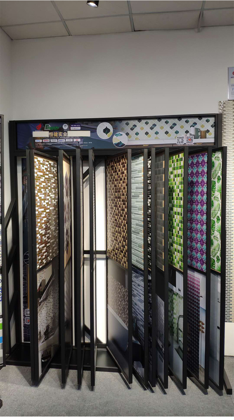 涂料样板展示架马赛克瓷片展示架硅藻泥墙漆展架墙纸壁纸展示架子