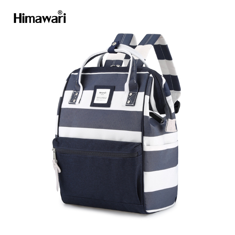 2024 Backpack Large Capacity Fashion Striped Usb Interface Waterproof Backpack Computer Bag Factory Spot