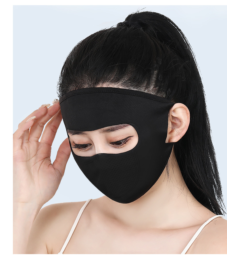 新款防晒面罩护全脸面膜口罩自行车电动车防风尘沙滩蒙面男女