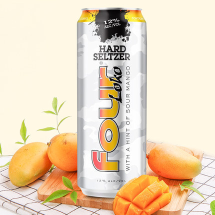 美国进口原装 fourloko四洛克预调鸡尾酒 酸芒果味 695ml*12听