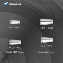 日本NAKANISHI中西高精密机床电动主轴夹头动力头专用CHK-3.175