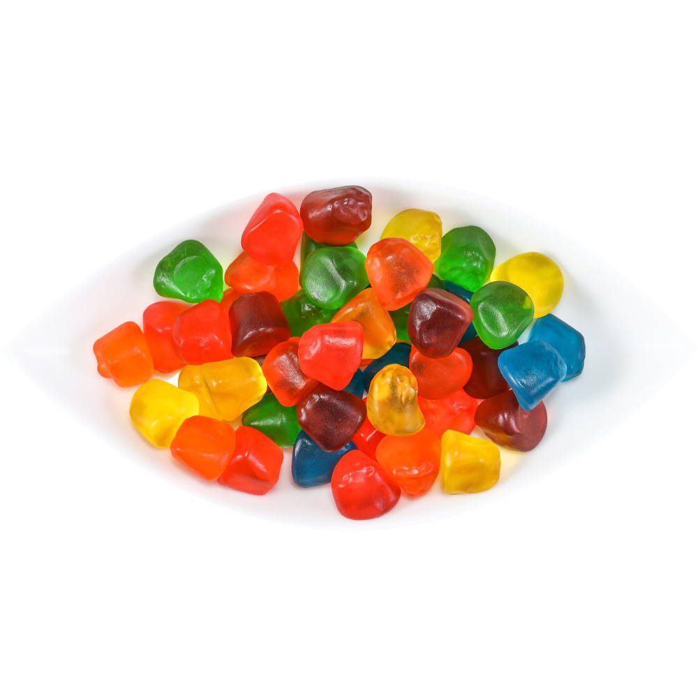 rolli德国口力橡皮糖(小不点)形水果糖果汁软糖批发散装糖果3公