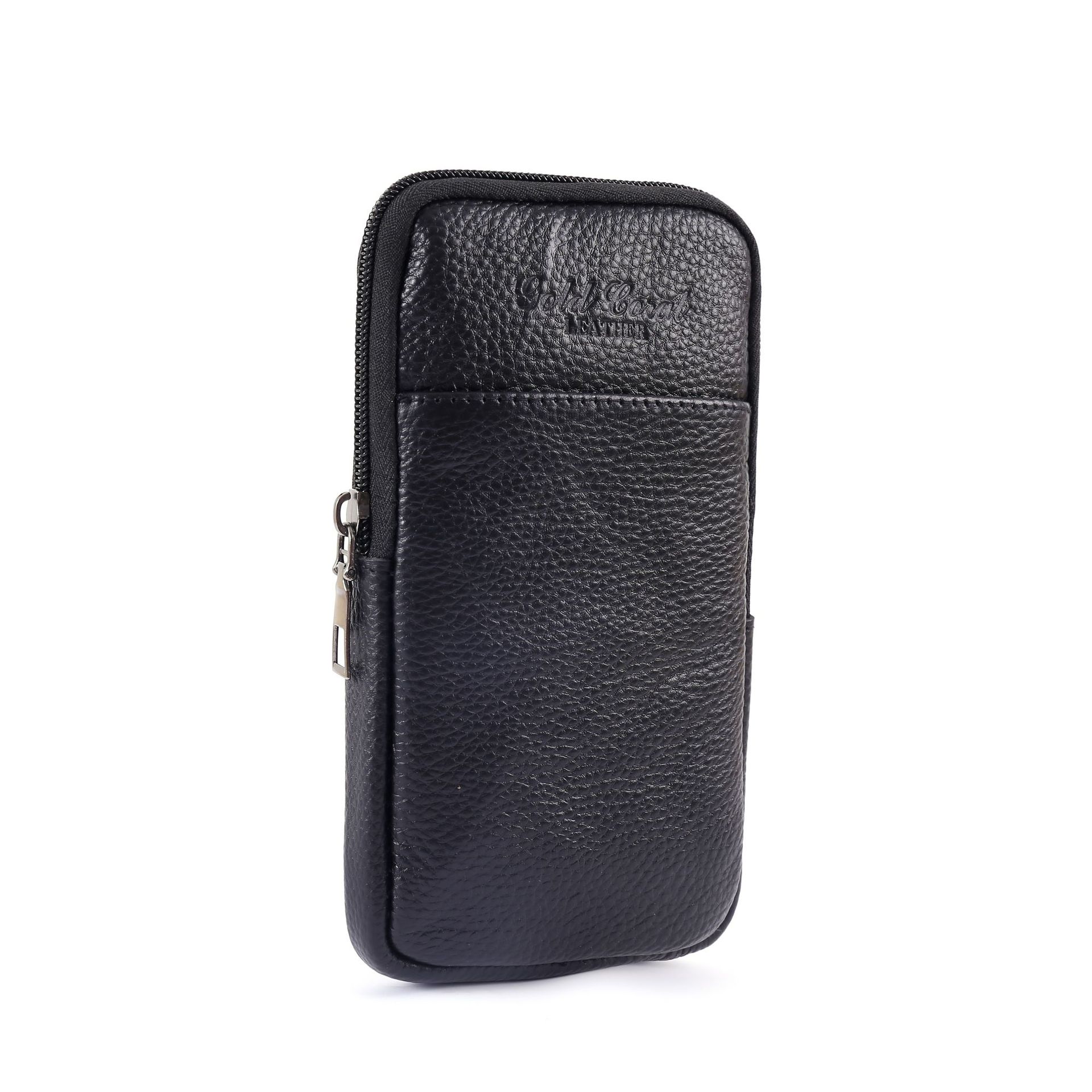 Hot-Selling New Arrival for Men Belt Mobile Phone Bag Men's Real-Leather Bag Bag Casual Cowhide Outdoor Pocket Thin Section Factory Wholesale