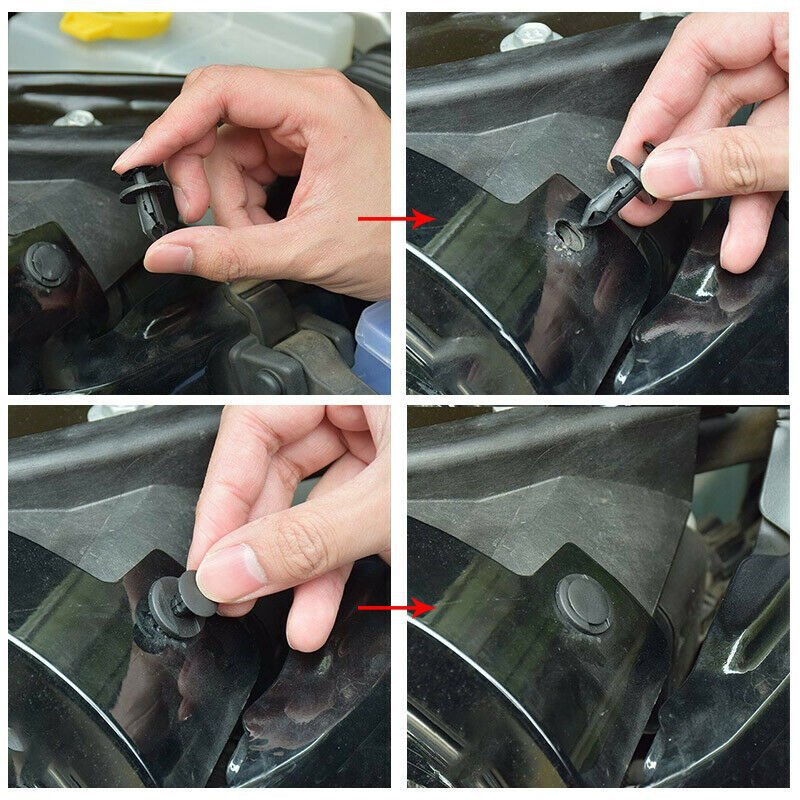 435pcs盒装卡扣汽车门板内衬卡扣汽车通用组合塑料尼龙卡扣