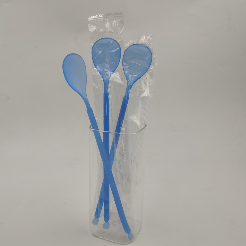 加长塑料水果茶勺子一次性圆柱柄大勺独立包装奶茶咖啡勺饮料汤勺