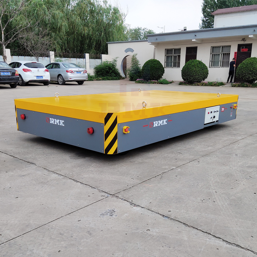 5吨无轨电动平板车六轮智能搬运平车可调速遥控器电动平车