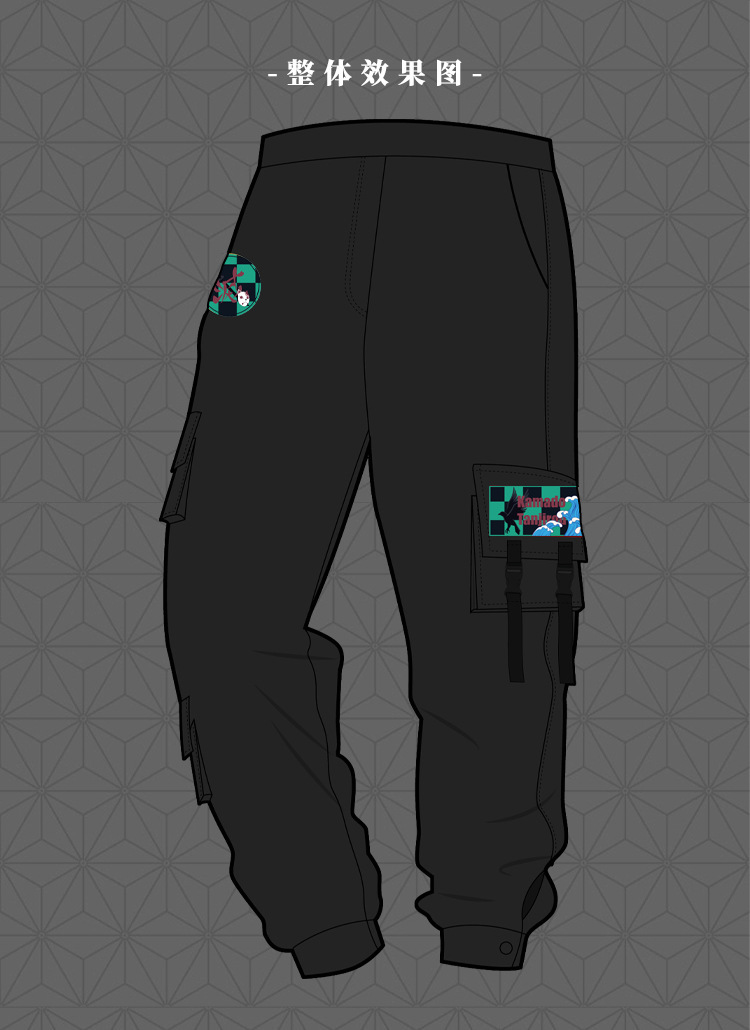 鬼灭之刃原创周边炭治郎伊之助我妻善逸倪豆子二次元裤子动漫长裤