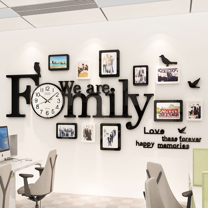 办公室照片墙贴纸