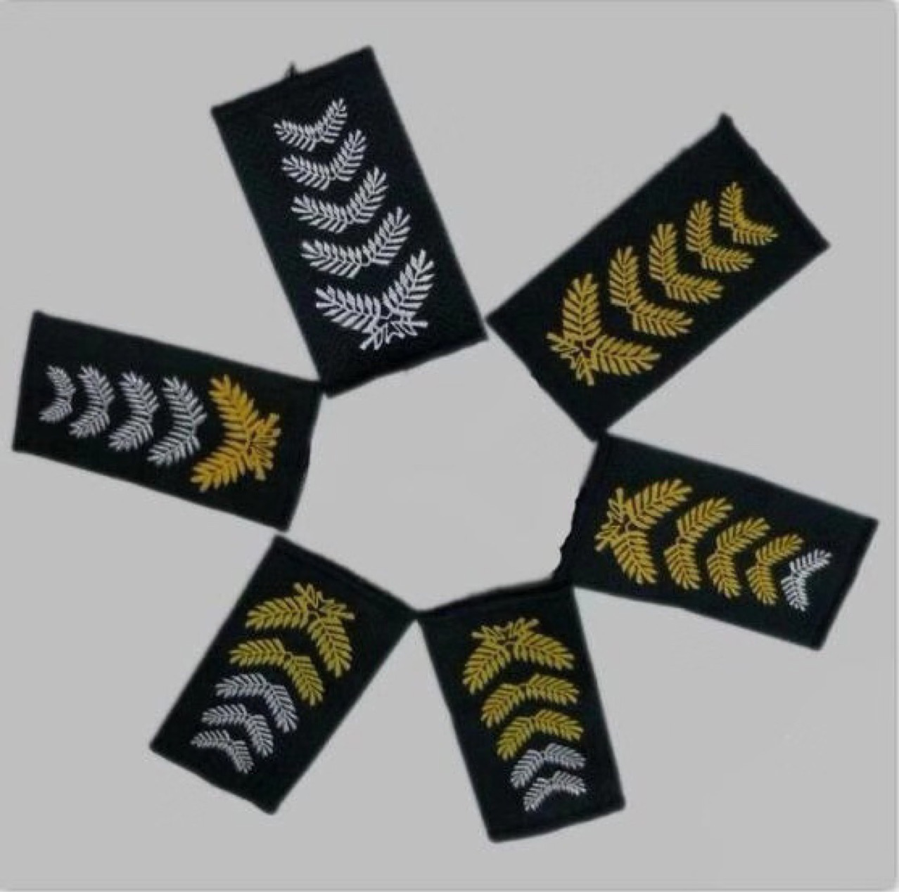 现货织唛保安服肩章 执勤肩章 安保标志肩章 一黄二黄三黄四黄