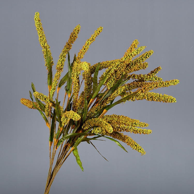 寓意大丰收猫尾谷手工稻谷仿真稻子稻穗装饰家居仿真花艺桌面摆件