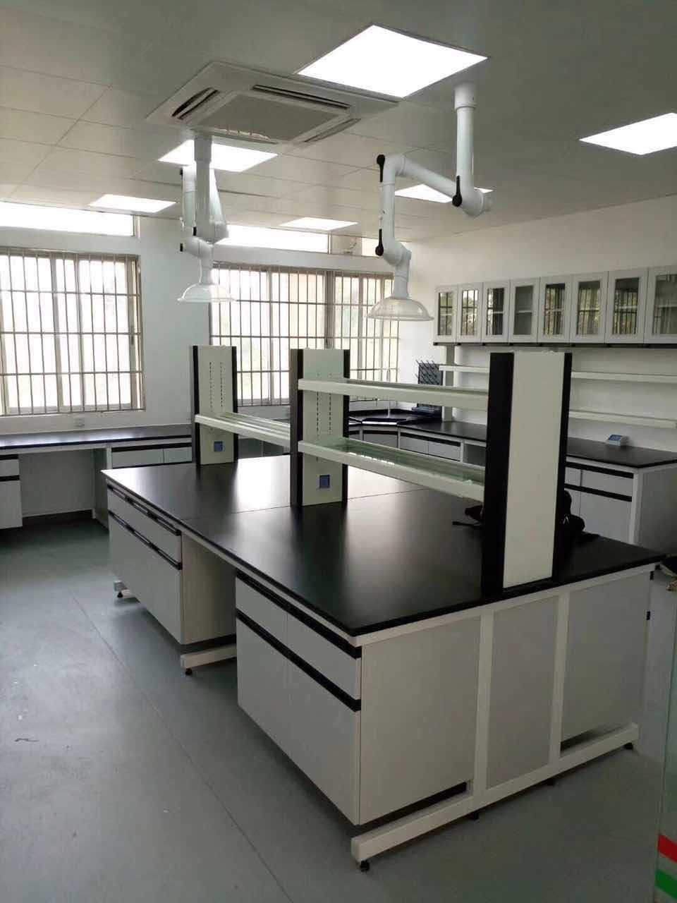 广州厂家钢木边台实验台中 央台实验室专用试验台实验操作台