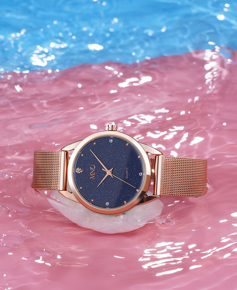 mno品牌定制网红星空女表潮流时尚石英表学生时装表防水女士轻奢