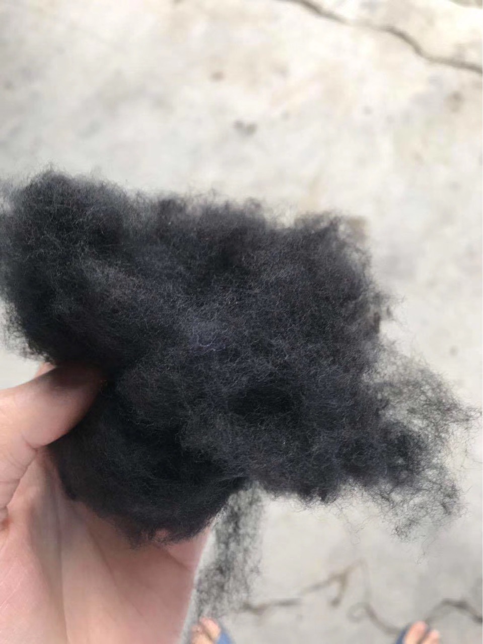 再生类羊毛纤维开毛全毛用于混纺纱