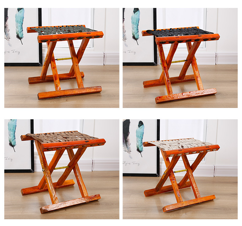 木质便携式折叠马扎 休闲马扎户外垂钓马扎军训马扎40家用马扎子