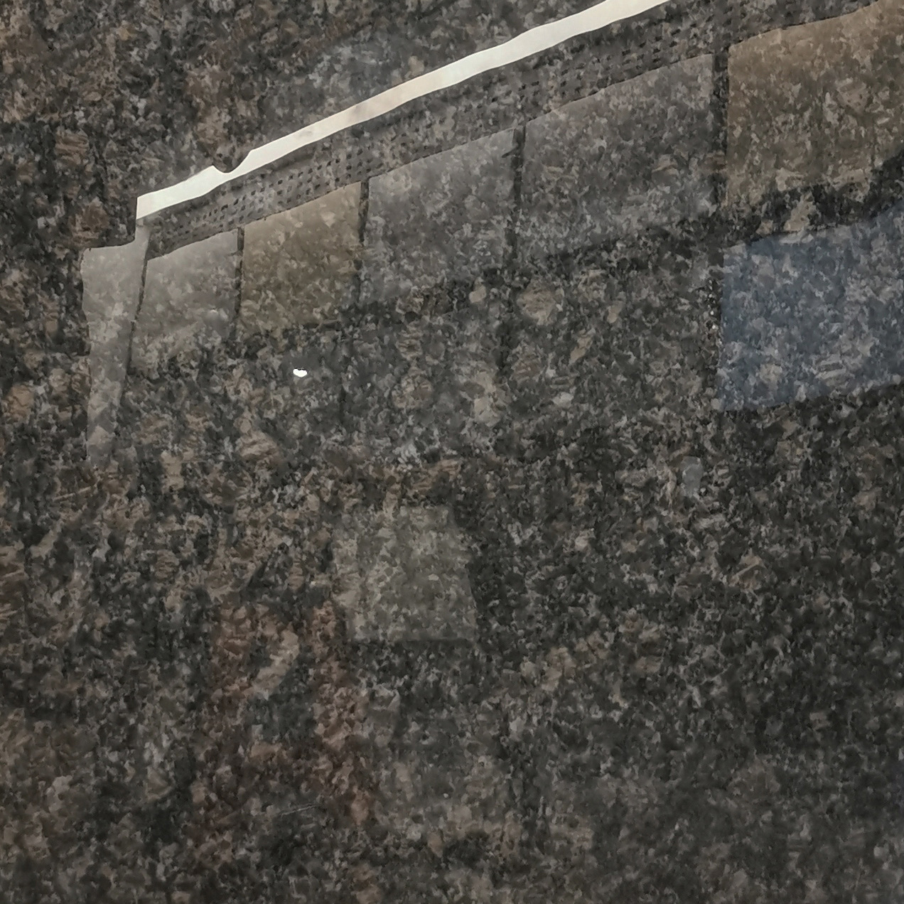 英国棕黑底浪淘沙光面黄金麻600*1200*18m幕墙干挂生态人造石定制