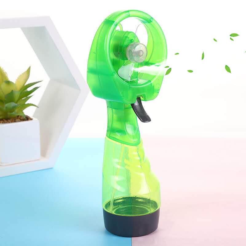 SOURCE Manufacturer Spray Fan Handheld Convenient Hand-Cranking Humidifier Mini Water Spray Battery Little Fan Advertising Printing