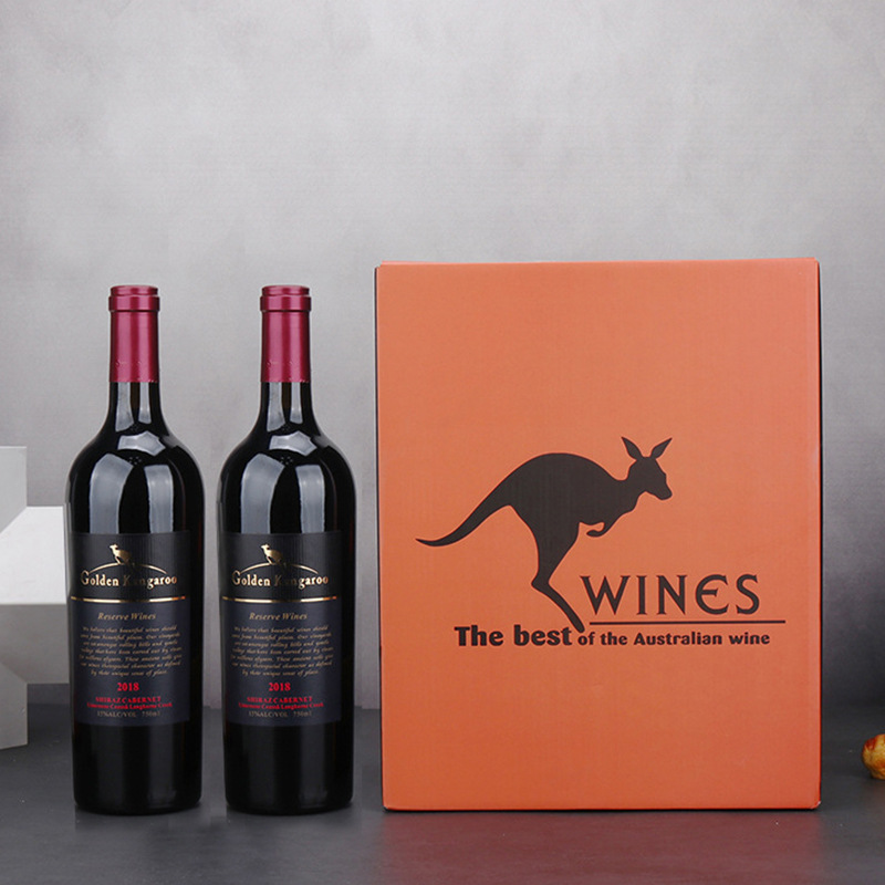 澳洲原瓶进口袋鼠红酒大袋鼠珍藏15度西拉干红葡萄酒红酒批发