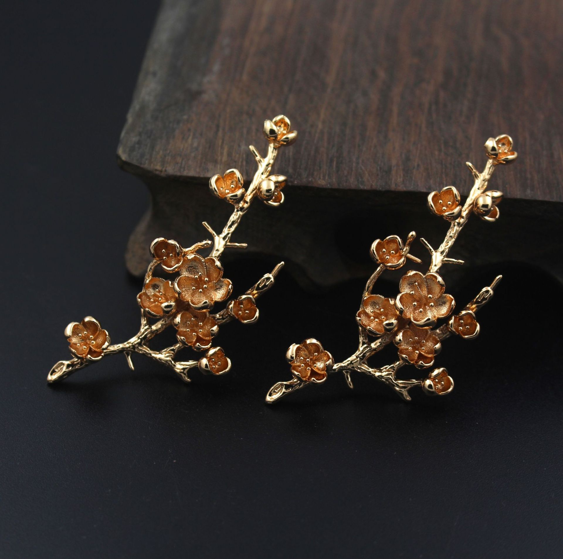 尚嘉铸铜梅花枝 古风汉服发簪步摇新娘凤冠手工制作材料